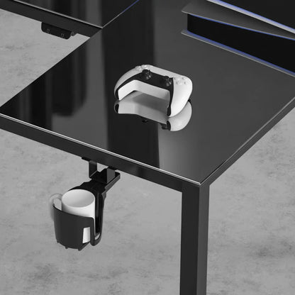 Eureka Ergonomic GTG-L60 Audio-Reactive Glass Gaming Desk