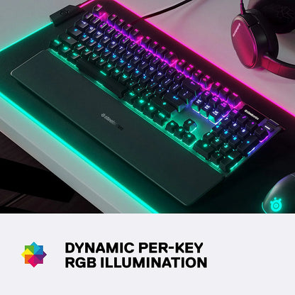 SteelSeries Apex 5 Hybrid Mechanical Gaming Keyboard - OLED Smart Display