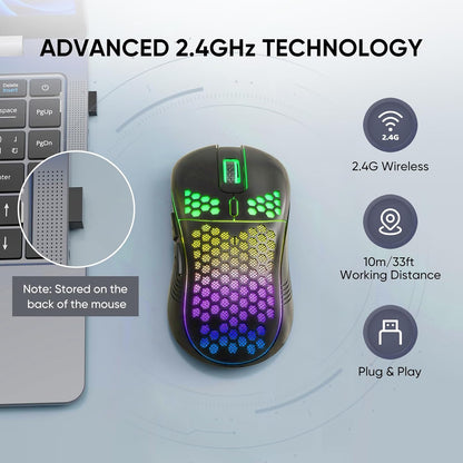 Ultra-Light Wireless RGB Gaming Mouse